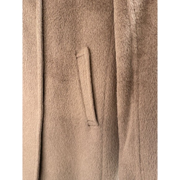 Cole Haan Women’s Wool Blend Coat 10 Brown Alpaca Blend Lined Mid Length Jacket - Picture 11 of 16